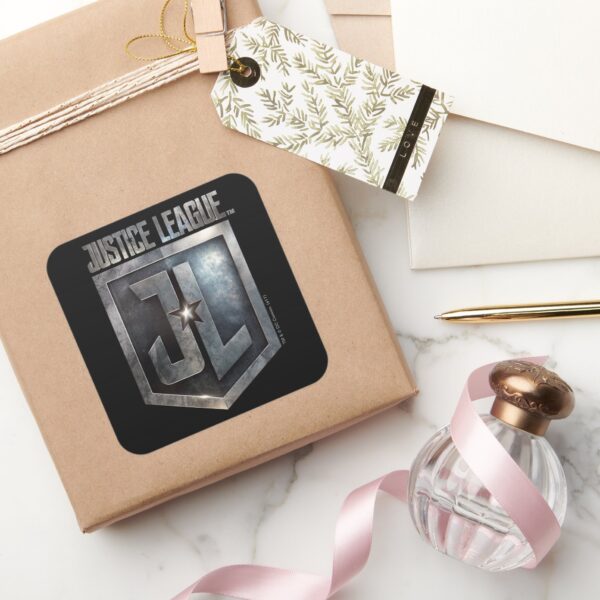 Justice_League___Metallic_JL_Shield_Square_Sticker_5 Justice League Metallic JL Shield Square Sticker