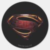 Justice_League___Metallic_Superman_Symbol_Classic_Round_Sticker_1 Justice League Metallic Superman Symbol Classic Round Sticker
