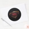 Justice_League___Metallic_Superman_Symbol_Classic_Round_Sticker_3 Justice League Metallic Superman Symbol Classic Round Sticker