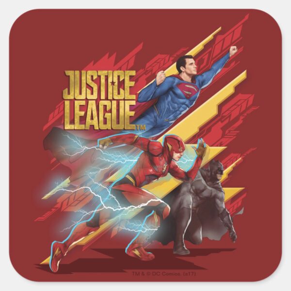 Justice_League___Superman,_Flash,_&_Batman_Badge_Square_Sticker_1 Justice League Superman Flash Batman Badge Square Sticker