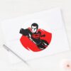 Justice_League___Superman_Flying_Noir_Pop_Art_Classic_Round_Sticker_3 Justice League Superman Flying Noir Pop Art Classic Round Sticker