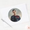 Justice_League___Superman_On_Battlefield_Classic_Round_Sticker_3 Justice League Superman On Battlefield Classic Round Sticker