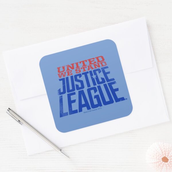 Justice_League___United_We_Stand_Graphic_Square_Sticker_3 Justice League United We Stand Graphic Square Sticker