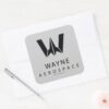 Justice_League___Wayne_Aerospace_Logo_Square_Sticker_3 Justice League Wayne Aerospace Logo Square Sticker