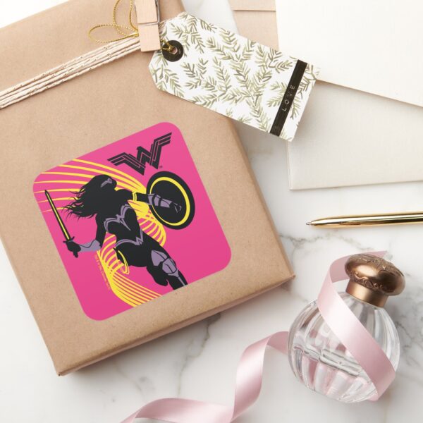 Justice_League___Wonder_Woman_Silhouette_Icon_Square_Sticker_5 Justice League Wonder Woman Silhouette Icon Square Sticker