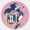 Justice League Wonder Woman JL Icon Pop Art Classic Round Sticker