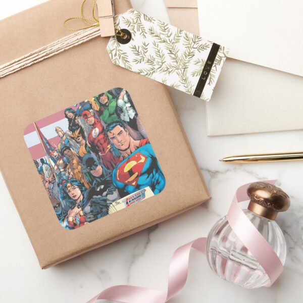 Justice_League_of_America_First_Issue_Square_Sticker_5 Justice League Of America First Issue Square Sticker