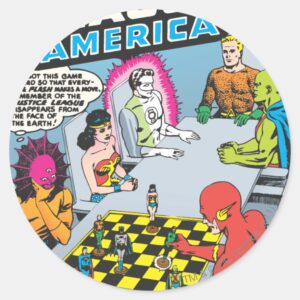 Justice League Of America Issue 1 Nov Classic Round Sticker