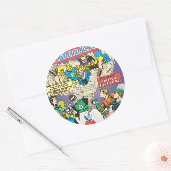 Justice_League_of_America_Issue_#21_-_Aug_Classic_Round_Sticker_3 Justice League Of America Issue 21 Aug Classic Round Sticker