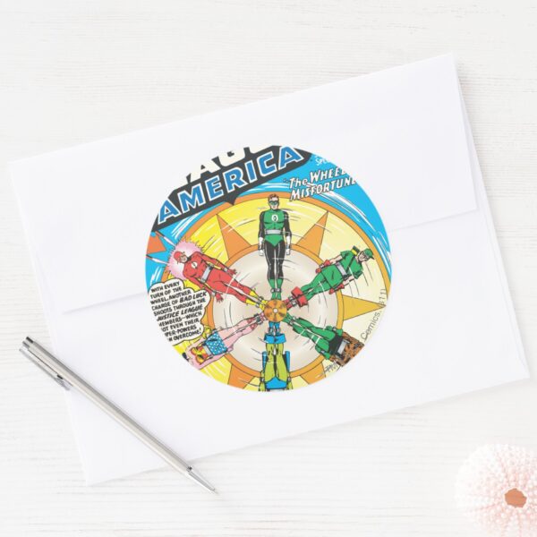 Justice_League_of_America_Issue_#6_-_Sept_Classic_Round_Sticker_3 Justice League Of America Issue 6 Sept Classic Round Sticker