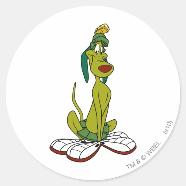 K9_Smile_Classic_Round_Sticker_1 K9 Smile Classic Round Sticker