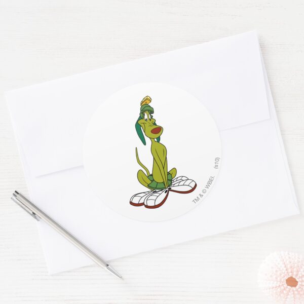 K9_Smile_Classic_Round_Sticker_3 K9 Smile Classic Round Sticker