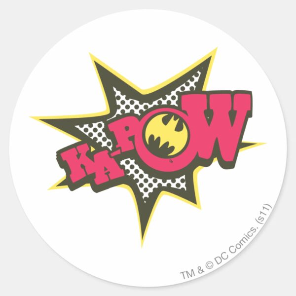 KA-POW_CLASSIC_ROUND_STICKER_1 KA POW CLASSIC ROUND STICKER