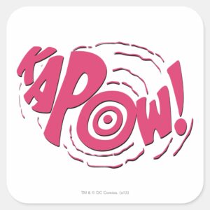 KAPOW SQUARE STICKER