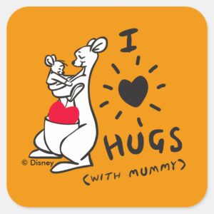 Kanga_&_Roo___I_Love_Hugs_(with_Mummy)_Square_Sticker_1 Kanga Roo I Love Hugs With Mummy Square Sticker