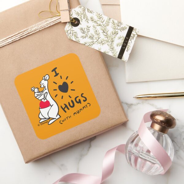 Kanga_&_Roo___I_Love_Hugs_(with_Mummy)_Square_Sticker_5 Kanga Roo I Love Hugs With Mummy Square Sticker
