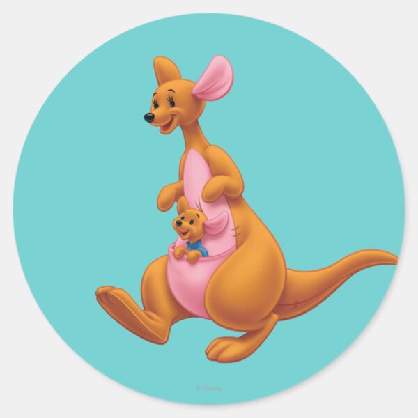 Kanga_and_Roo_Classic_Round_Sticker_1 Kanga And Roo Classic Round Sticker