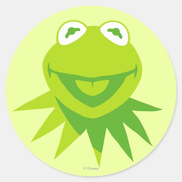 Kermit_the_Frog_Smiling_Classic_Round_Sticker_1 Kermit The Frog Smiling Classic Round Sticker