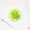 Kermit_the_Frog_Smiling_Classic_Round_Sticker_3 Kermit The Frog Smiling Classic Round Sticker
