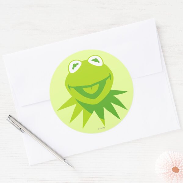 Kermit_the_Frog_Smiling_Classic_Round_Sticker_3 Kermit The Frog Smiling Classic Round Sticker