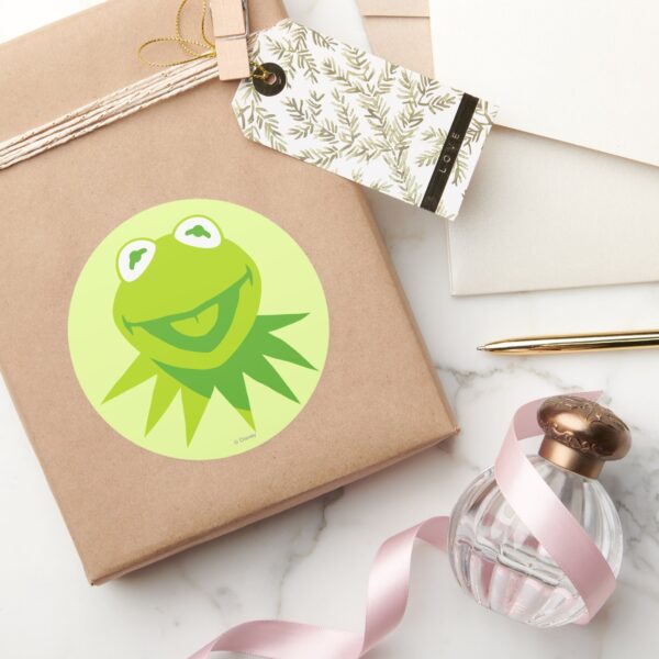 Kermit_the_Frog_Smiling_Classic_Round_Sticker_5 Kermit The Frog Smiling Classic Round Sticker