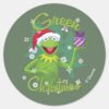 Kermit_the_Frog___Green_Christmas_Classic_Round_Sticker_1 Kermit The Frog Green Christmas Classic Round Sticker