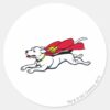Krypto_the_dog_classic_round_sticker_1 Krypto The Dog Classic Round Sticker