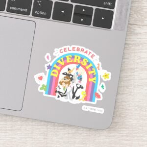 LOONEY TUNES™ Celebrate Diversity Pride Rainbow Sticker