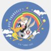 LOONEY_TUNES™_-_Love_Yourself_Pride_Badge_Classic_Round_Sticker_1 LOONEY TUNES™ Love Yourself Pride Badge Classic Round Sticker