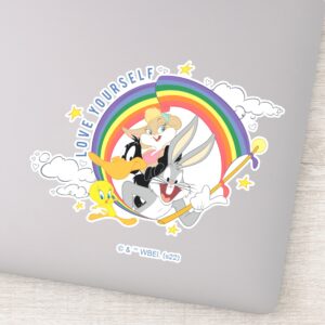 LOONEY TUNES™ Love Yourself Pride Badge Sticker