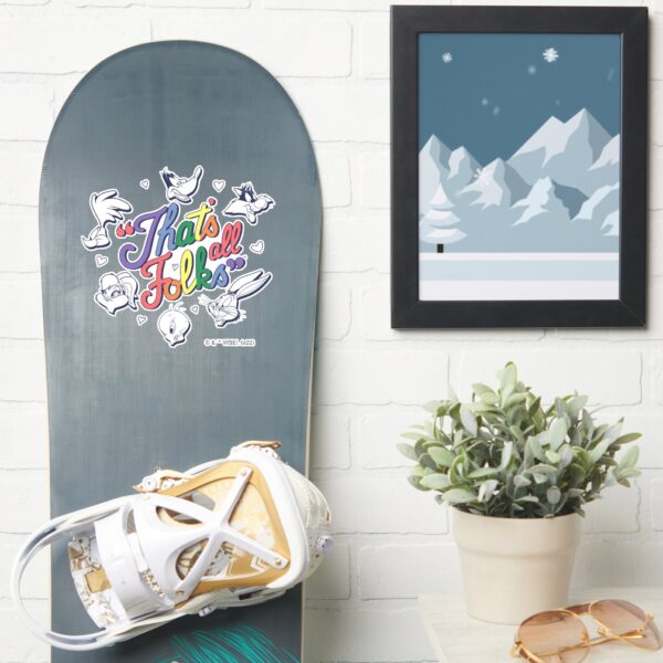 LOONEY_TUNES™_-_That's_All_Folks!_Pride_Badge_Sticker_7 LOONEY TUNES™ Thats All Folks Pride Badge Sticker