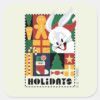 LOONEY_TUNES™_BUGS_BUNNY™_Holidays_Badge_Square_Sticker_1 LOONEY TUNES™ BUGS BUNNY™ Holidays Badge Square Sticker