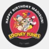 LOONEY_TUNES™_Character_Group___Birthday_Classic_Round_Sticker_2 LOONEY TUNES™ Character Group Birthday Classic Round Sticker