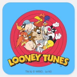 LOONEY TUNES™ Character Logo Square Sticker