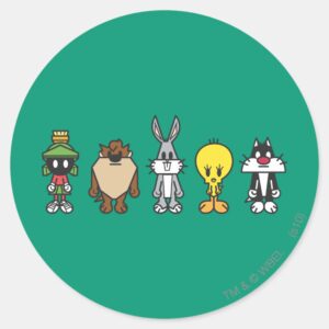 LOONEY TUNES™ Group Photo Op Classic Round Sticker