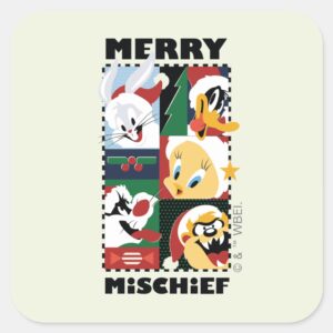LOONEY TUNES™ Holiday Merry Mischief Square Sticker