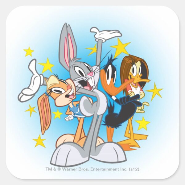 LOONEY_TUNES™_Show_Group_Square_Sticker_1 LOONEY TUNES™ Show Group Square Sticker