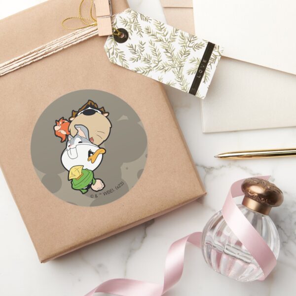 LOONEY_TUNES™_Stylized_Big_Heads_Classic_Round_Sticker_5 LOONEY TUNES™ Stylized Big Heads Classic Round Sticker