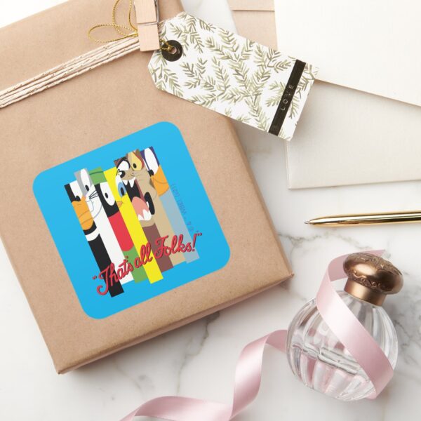 LOONEY_TUNES™_THAT'S_ALL_FOLKS!™_Sliced_Characters_Square_Sticker_5 LOONEY TUNES™ THATS ALL FOLKS™ Sliced Characters Square Sticker