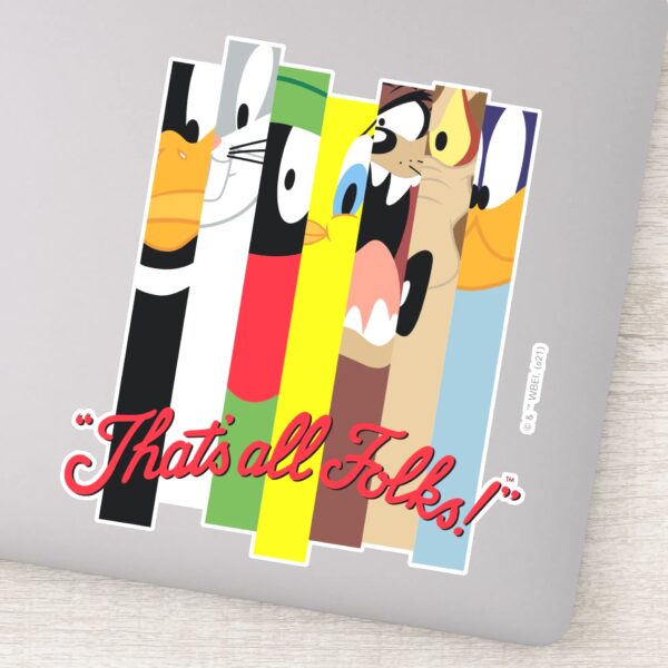 LOONEY_TUNES™_THAT'S_ALL_FOLKS!™_Sliced_Characters_Sticker_1 LOONEY TUNES™ THATS ALL FOLKS™ Sliced Characters Sticker