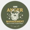 LOONEY TUNES™ TAZ™ ACME Anger Management Classic Round Sticker