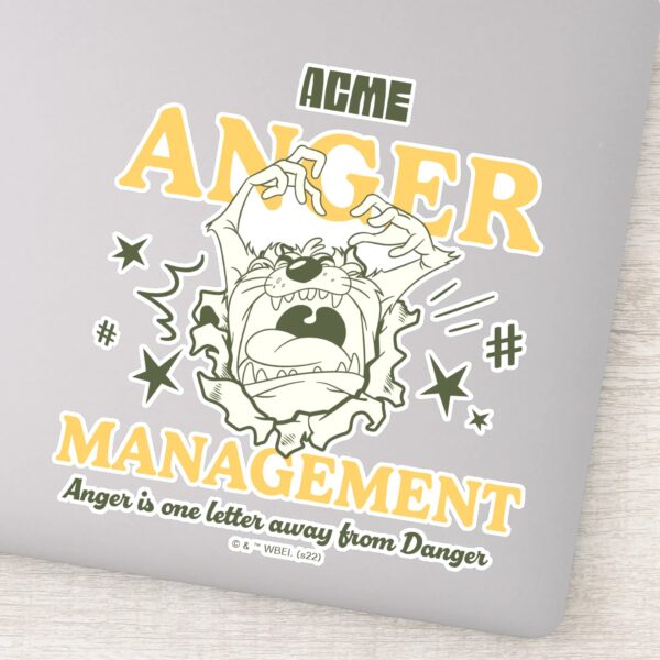 LOONEY TUNES™ TAZ™ ACME Anger Management Sticker