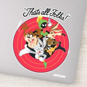 LOONEY_TUNES™__THAT'S_ALL_FOLKS!™__Bullseye_Group_Sticker_1 LOONEY TUNES™ THATS ALL FOLKS™ Bullseye Group Sticker