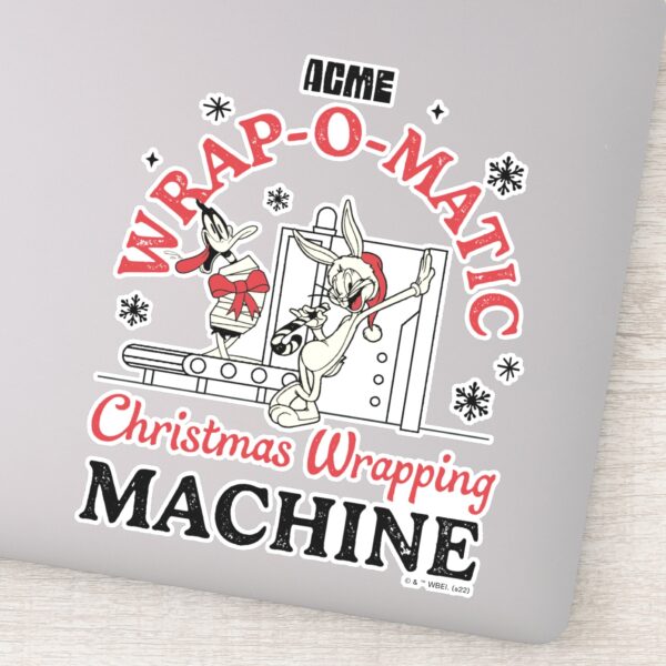 LOONEY_TUNES™___ACME_Wrap-O-Matic_Wrapping_Machine_Sticker_1 LOONEY TUNES™ ACME Wrap O Matic Wrapping Machine Sticker