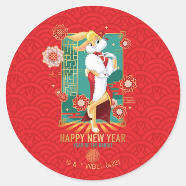 LOONEY_TUNES™___Lola_Year_of_the_Rabbit_Classic_Round_Sticker_1 LOONEY TUNES™ Lola Year Of The Rabbit Classic Round Sticker