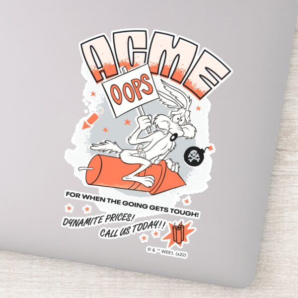 LOONEY TUNES™ WILE E. COYOTE™ ACME Dynamite Sticker