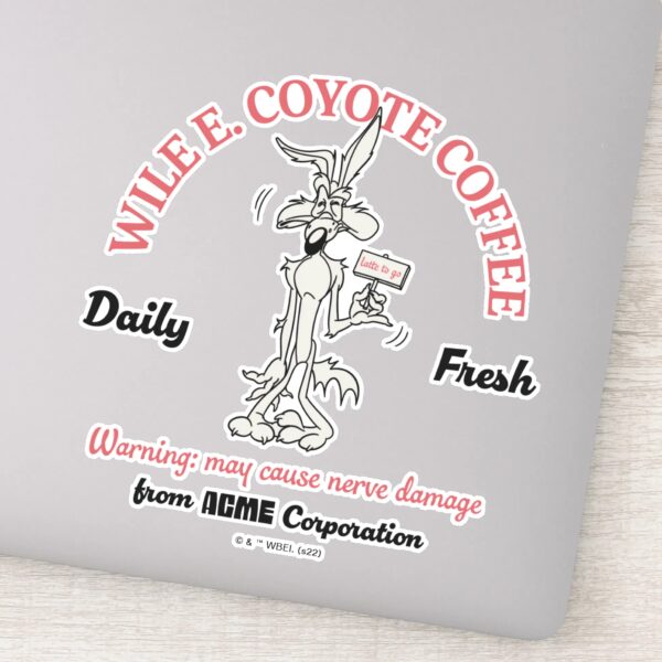 LOONEY_TUNES™___WILE_E._COYOTE™_Daily_Fresh_Coffee_Sticker_1 LOONEY TUNES™ WILE E. COYOTE™ Daily Fresh Coffee Sticker