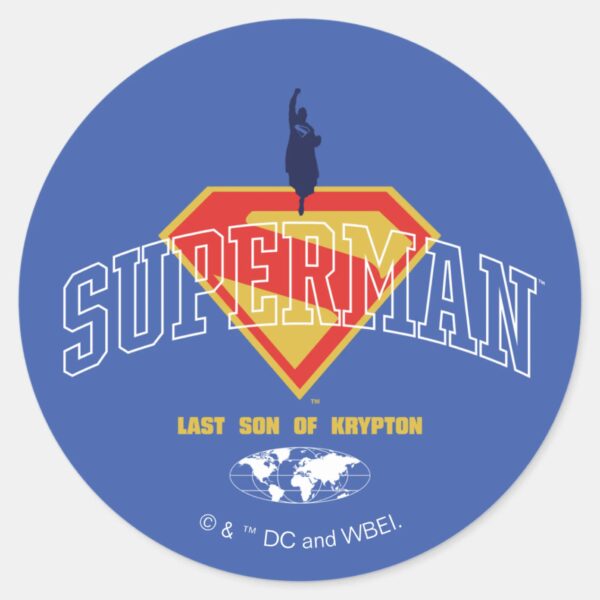 Last_Son_of_Krypton_Emblem_Classic_Round_Sticker_1 Last Son Of Krypton Emblem Classic Round Sticker