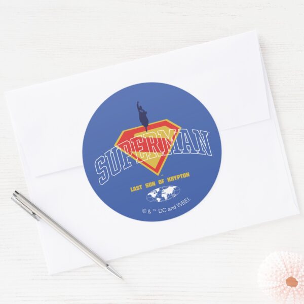 Last_Son_of_Krypton_Emblem_Classic_Round_Sticker_3 Last Son Of Krypton Emblem Classic Round Sticker