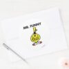 Laughing_Mr._Funny_With_Flower_Classic_Round_Sticker_3 Laughing Mr. Funny With Flower Classic Round Sticker